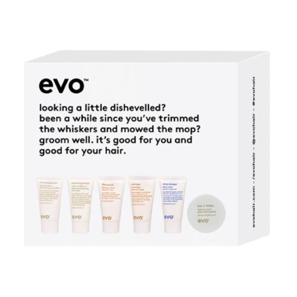 evo the grooms crew - normal persons shampoo and conditioner, uberwurst, soap dodger, winners, box o bollox